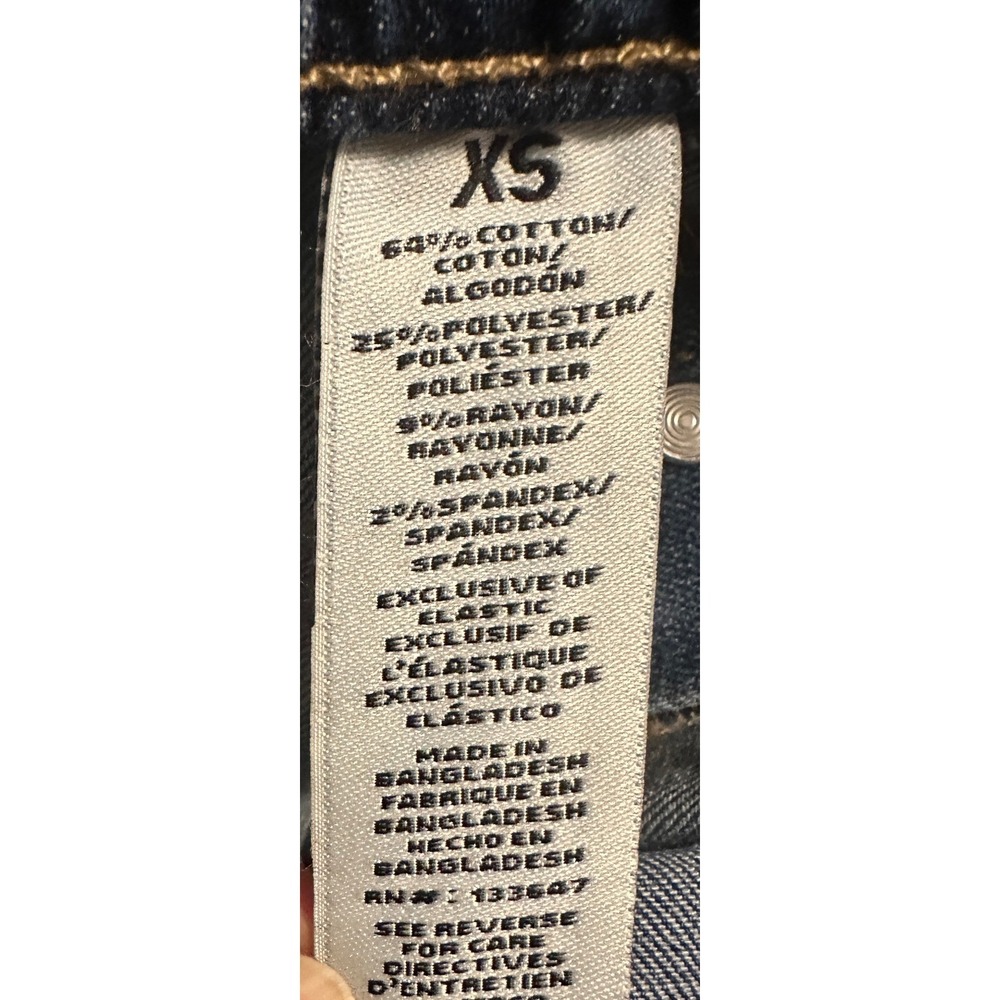 Celebrity Pink Womens Denim Straight leg Jumpsuit Dark Wash Elastic Waist XS - Picture 15 of 16